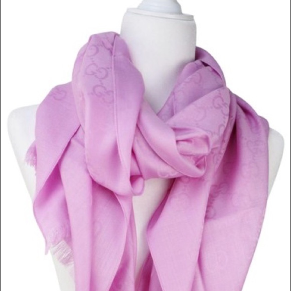 Gucci Rose Pink Guccissima Shawl/Wrap